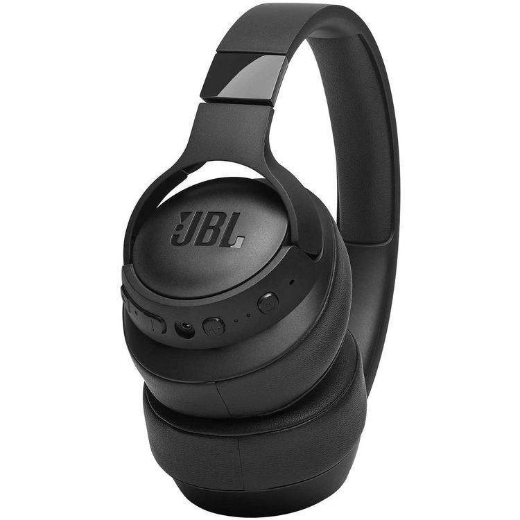JBL T750 Over-Ear Wireless Bluetooth Headphones with Active Noise Cancelling, Pure Bass Sound, 15 Hours Battery Life, Hands-free Calls & Voice Control - Black