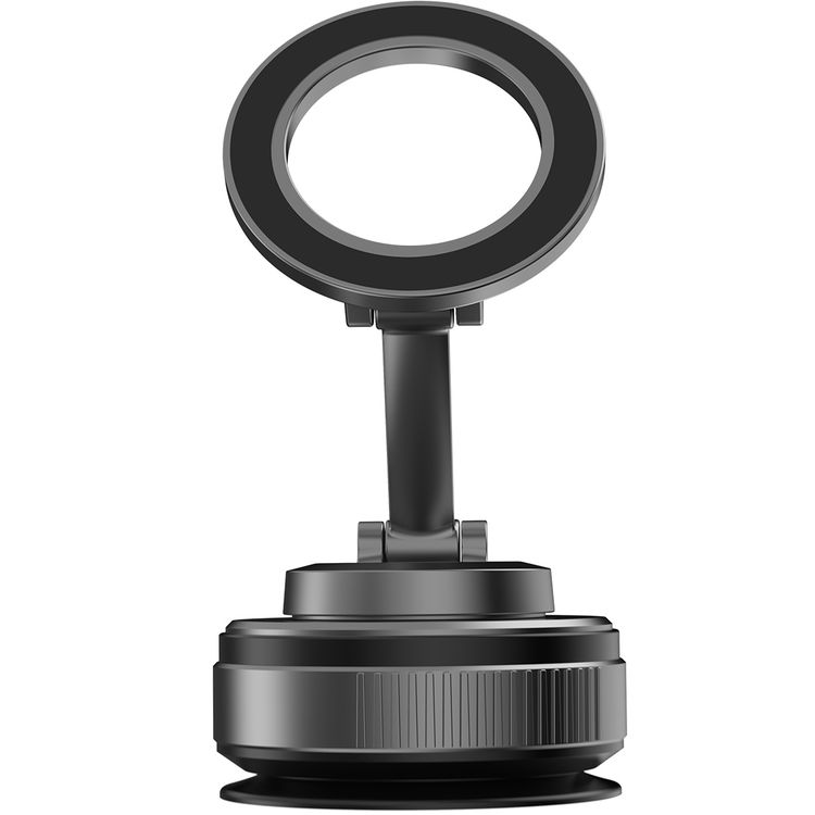 Green Lion GX-34 Suction Phone Holder with MagSafe Compatibility, 1.5kg Adsorption Force, N52 Magnets, 360° Rotation, Adjustable Mount, 16-65 kPa Pressure - Black