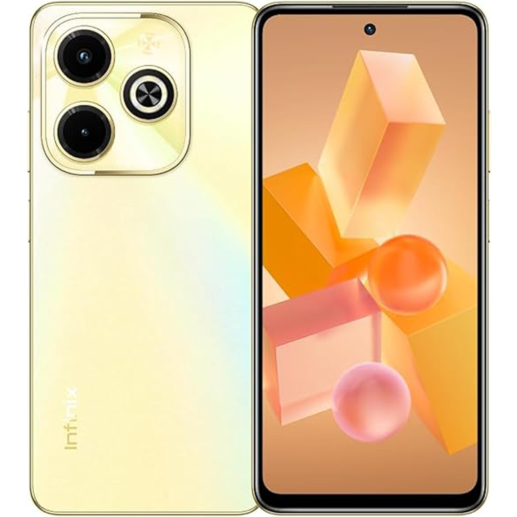 Infinix Hot 40i TRA Version, 6.56 inch HD+ Display, 50MP Dual AI Rear Camera, 5000mAh Battery - Horizon Gold