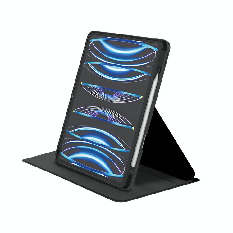 Green Lion Transparent Folio Case For iPad 10.2 7/8/9, Powerful Magnet, Auto Wake Up - Black