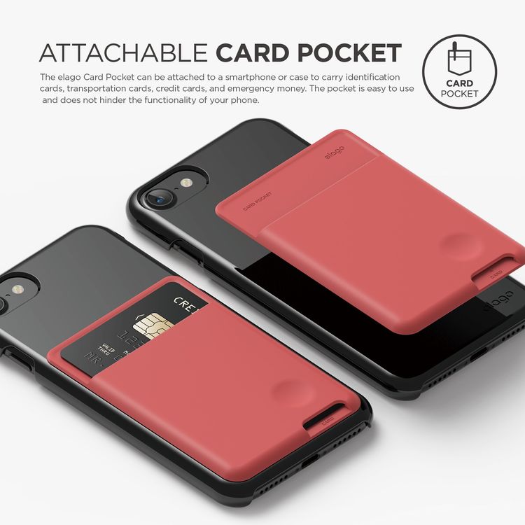 Elago Smartphone Card Pocket - Italian Rose