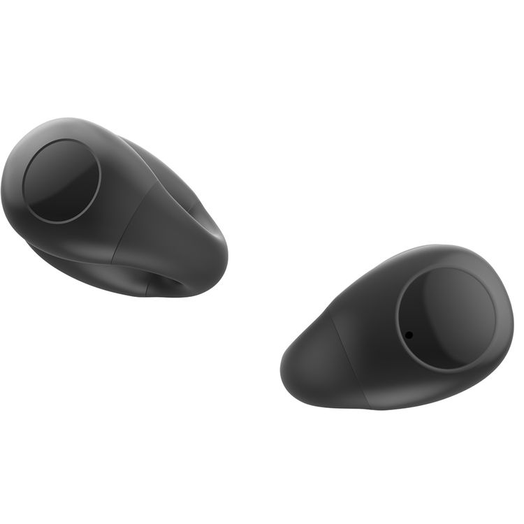 Green Lion Aurix Clip-On Earbuds with Digital Display & Touch Control, Up to 4 Hours Play Time, 300mAh Charging Case Battery & 30mAh Earbuds Battery, Dual Microphones, USB-C Charging Port, Bluetooth Version 5.4 - Black