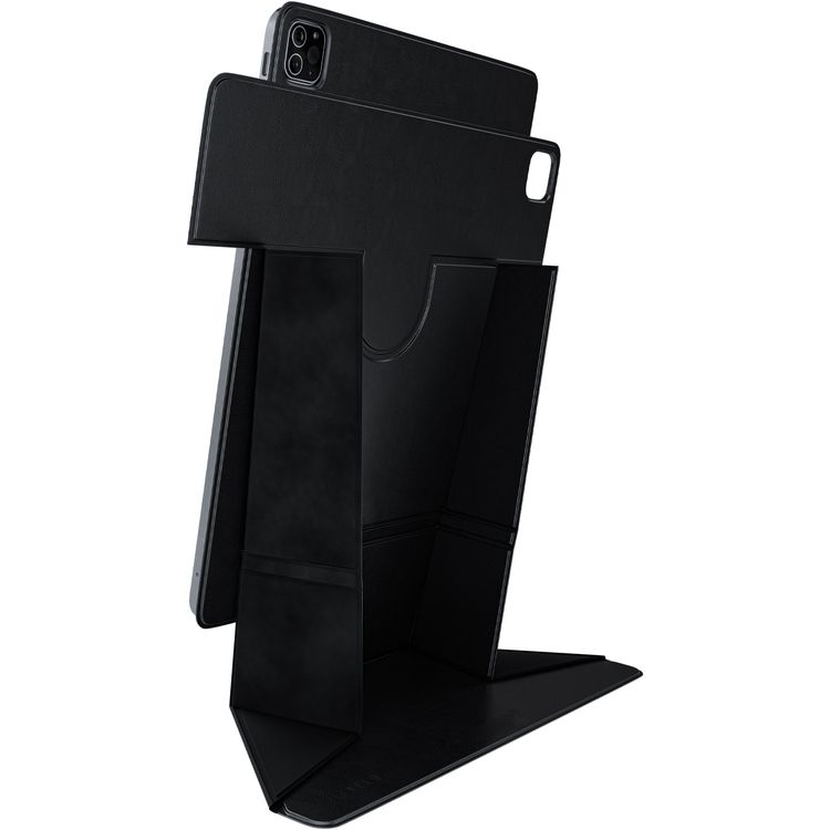 Levelo Elegante Folio Case for iPad Pro 11" 2022, 360° Rotation, Multi Fold, PU Leather, Stain Resistant - Black