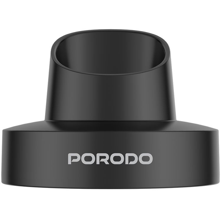 Porodo Lifestyle T-Blade Full-Body Grooming Kit with Metal Curved Blade, 90 Minutes Working Time, 600mAh Battery, USB-C Charging Port, Base, 2, 3, 6 & 9 mm Combs Included, 5W Rated Power, Wet & Dry Shaving - Black