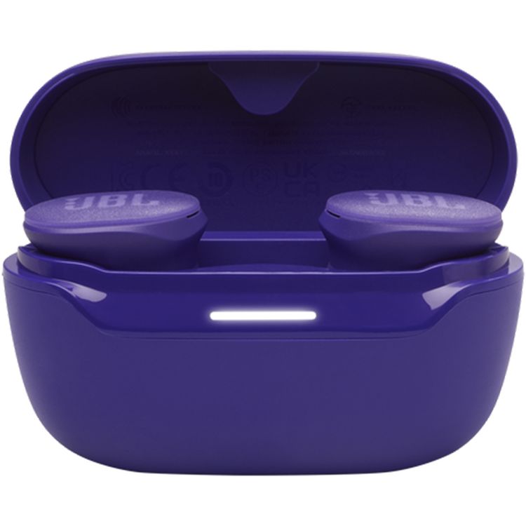 سماعات JBL Endurance Race 2 مع 4 ميكروفونات، عمر بطارية 48 ساعة، مقاومة للماء والغبار، إلغاء الضوضاء النشط بتقنية Smart Ambient، حجم المحرك 6.8 مم، إصدار البلوتوث 5.3، منفذ شحن USB-C - باللون البنفسجي.