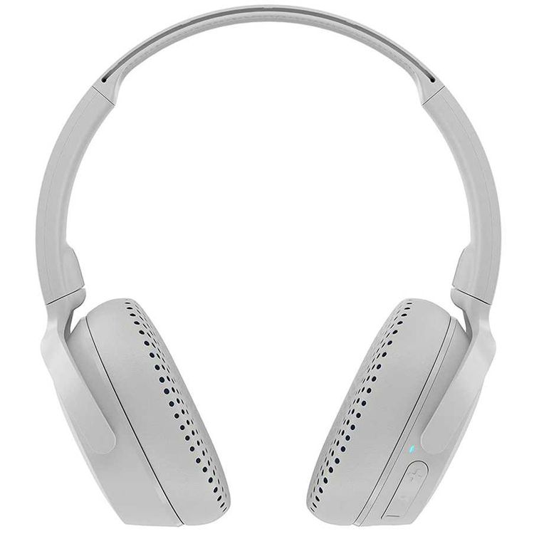 Skullcandy Riff Wireless On-Ear Headphones, Call & Track Control, 12-Hours Battery Life, Ultra-Durable Headband, Rapid Charge Bluetooth Headset with Activate Assistant -Vice Gray/Crimson