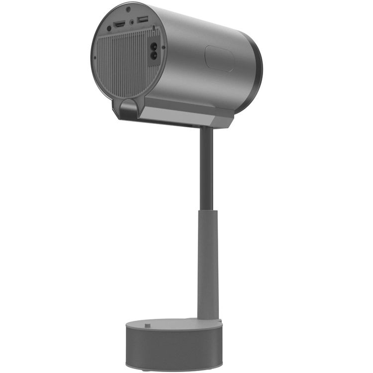 Porodo Lumino Smart FHD Projector with Adjustable Telescopic Stand, 100" Ultra Wide Screen, Android 13, Remote Controller, 2.69" LCD Panel Size, ×1 HD Multimedia & ×1 USB-A & ×1 Audio Inerface, 30"-100" Projection Size, 1-3m Projection Distance, Cinematic Screen Viewing - Gray