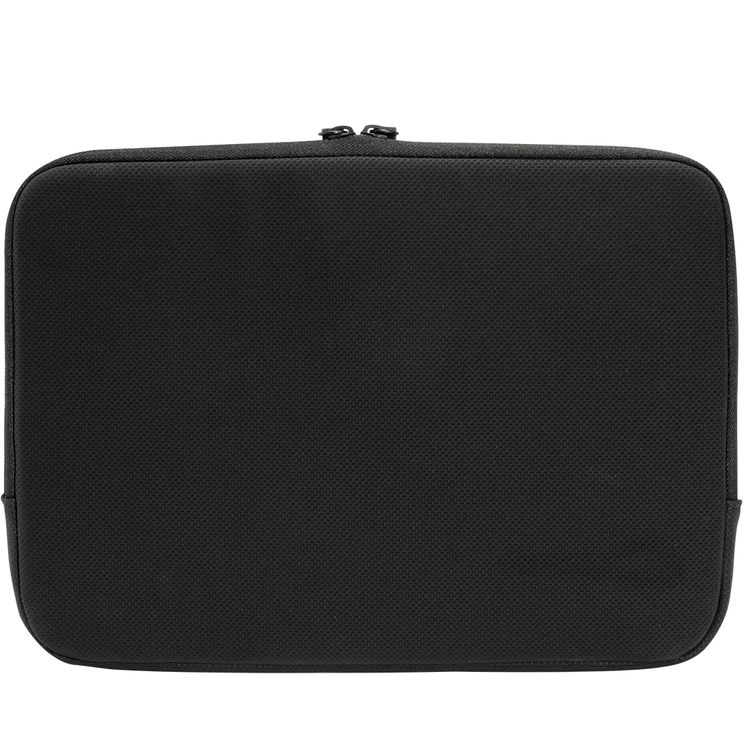 Levelo Springfield 14" Laptop Sleeve with Protective Fur Lining, 1.5L Capacity, Durable PU & Polyester Material, Wipeable Surface, Stylish Design, 0.32kg Lightweight Design, Water-Repellent Fabric, Reliable Zipper Closure - Black
