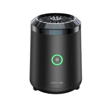 Green Lion Mini Bakhour Pro with Built-in Quran Speaker, 2000mAh Battery Capacity, 18W Power, 10-15 Times Burning Cycle, Remote & App Control, Up to 5 Hours Speaker Playtime - Black