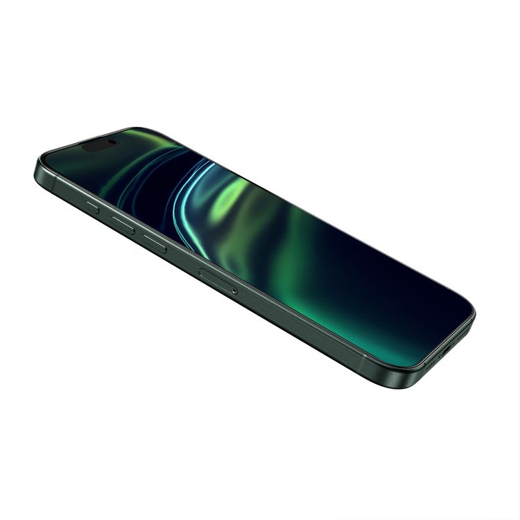 Green Lion 3D Silicone Plus Advanced Privacy Edge Glass for iPhone 16 Pro Max, Crystal Clear, Bubble Free, Anti Scratch, Highly Responsive, Anti Fingerprint, Grease Resistance - Black