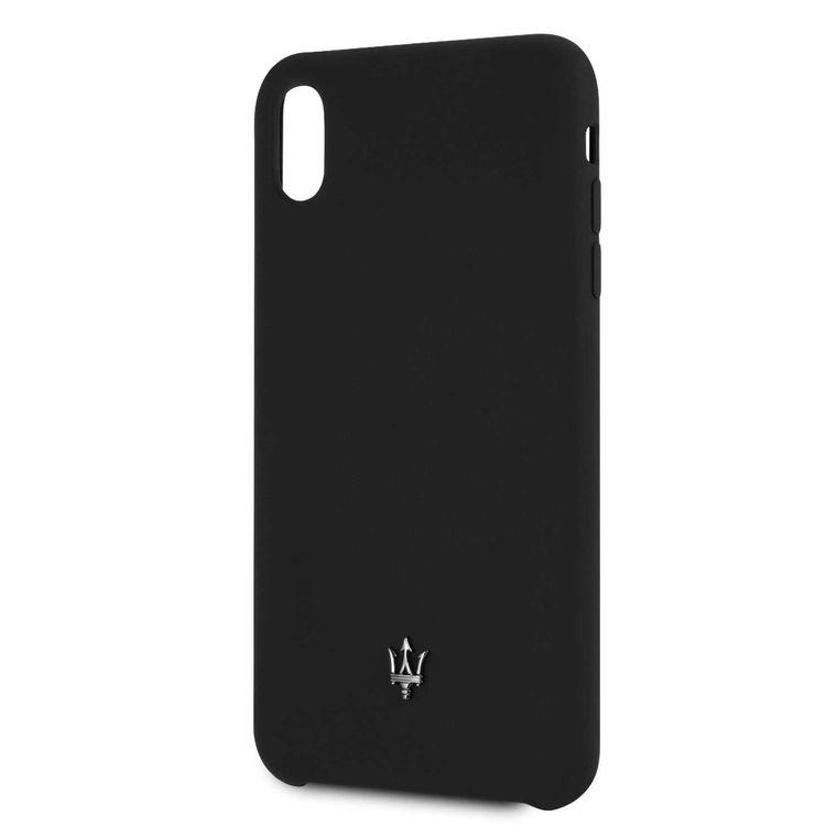 Maserati Silicone Hard Case for Apple iPhone Xs Max - Black