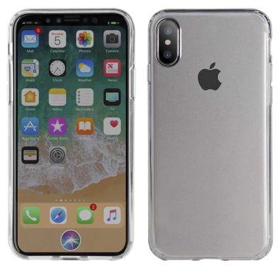 Viva Madrid Escudo Sleek Back Case Compatible for iPhone X / Xs (5.8") 4H Scratch Resistant with Shock Absorbent Edge - Slim Fit Bezel - Drop Protection Back Cover - Clear