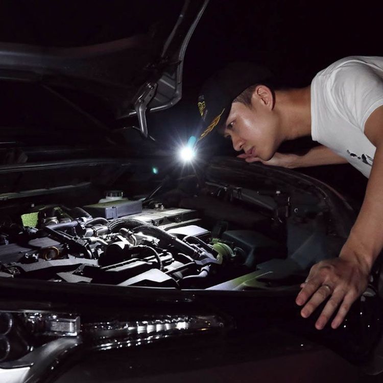 NexTool LED Headlamp Flashlight with IPX4 Waterproof Rating, 2-18 Hours Working Time, 3 Hours Charging Time, 640mAh Lithium Battery, Type-C Charging - Blue