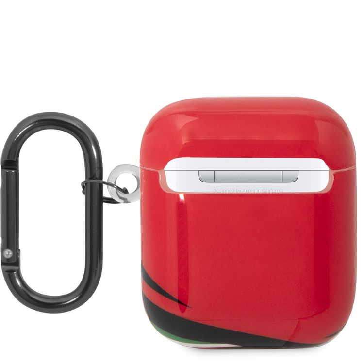 CG MOBILE Ferrari TPU Case with Double Layer Design Shockproof Case Cover Portable & Protective with Scratch Protection, Resistant to Damage Compatible with Airpods Pro - Red