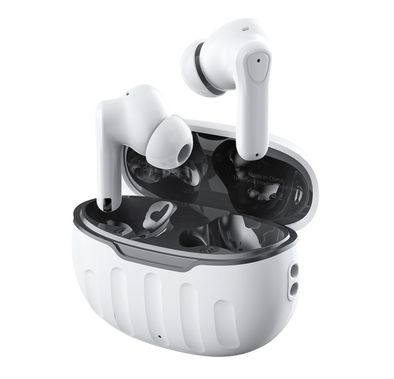 Porodo Blue Sonica TWS Wireless Earbuds with Voice Assistant, Up to 5 Hours Play Time, Bluetooth Version 5.3, 200mAh Charging Case & 30mAh Earbuds Battery, Quick Pairing, Stereo Sound, Up to 120 Hours Standby Time - White