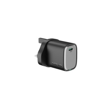 Green Lion Supra 33W GaN USB-C Wall Charger with UK 3-Pin Plug, PPS 33W, Charging Protection, Flame-Retardant PC Material, PD 30W Fast Charging - Black / Gray