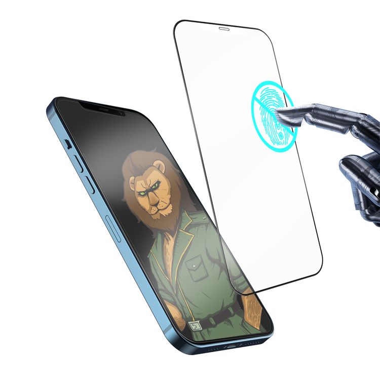 واقي شاشة زجاجي مضاد للتوهج من غرين 2.5D متوافق مع ايفون 12 برو/12  (6.1 بوصة) 9H صلابة ، مضاد للخدش ، سهل التركيب ، زجاج مقوى مضاد للبصمات - شفاف