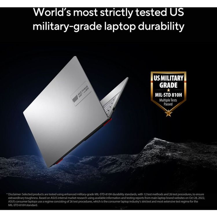 ASUS Vivobook Go 14 Laptop E1404FA, AMD Ryzen R5-7520U, 8GB RAM, 512GB SSD, AMD Radeon Graphics, 14-inch FHD, Windows 11 Home - Mixed Black
