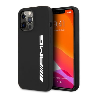 CG MOBILE AMG Liquid Silicone Case with Big Logo Compatible for iPhone 13 Pro Max (6.7") Easy Access to All Ports, Shock-Absorption, Anti-Scratch, & Drop Protection
