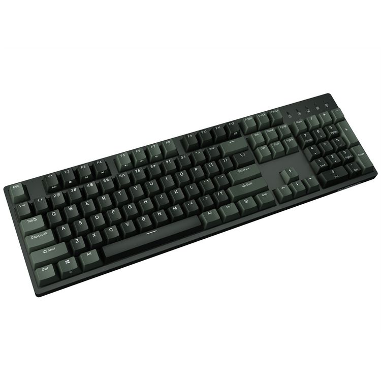 Durgod Taurus K310 Wireless Mechanical Gaming Keyboard 104 KeDouble Shot PBT NKRO (Cherry Red,Brown) - Black/Dark Green