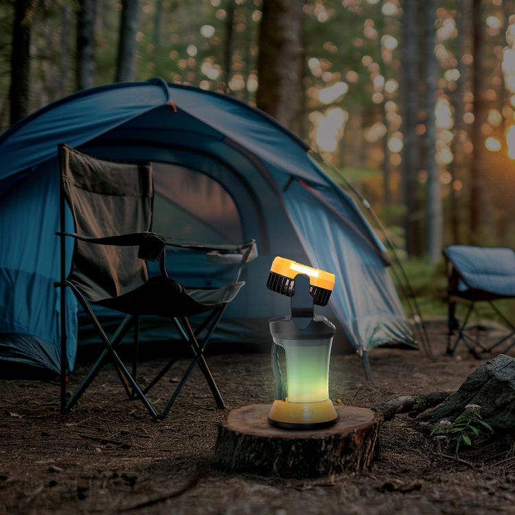 Porodo FreshPulse Portable Misting Fan with Cool Spray, 15000mAh Battery Capacity, 4-5 Hours Charging Time, 2L Water Tank Capacity, 98 Hours Working Time, 50 Lumens Brightness, Remote Control, RGB Lighting - Orange / Black