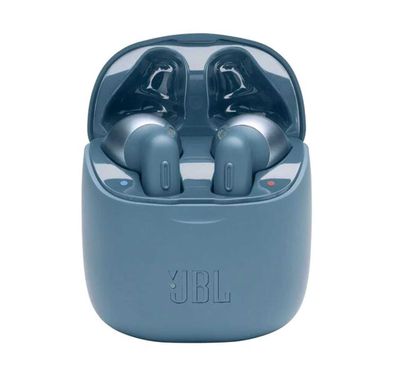 JBL T220 True Wireless Bluetooth In-Ear Headphone, Pure Bass Sound, 19-hours Playtime, Hands-free Calls, Compatible with Android and iOS - Blue