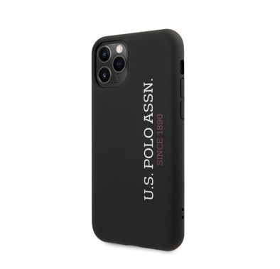 CG MOBILE U.S.Polo Assn. Silicone Effect Case Vertical Logo Compatible for iPhone 11 Pro ( 5.8" ) Shock Resistant, Scratches Resistant, Easy Access to All Ports