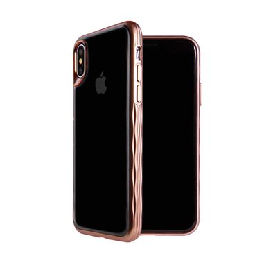 Viva Madrid Glosa Mist Slim Lightweight Back Case Compatible for iPhone X - Scratch Resistance - Shock Absorbent - Easy Access to All Ports - Drop Protection Back Cover - Rose Gold
