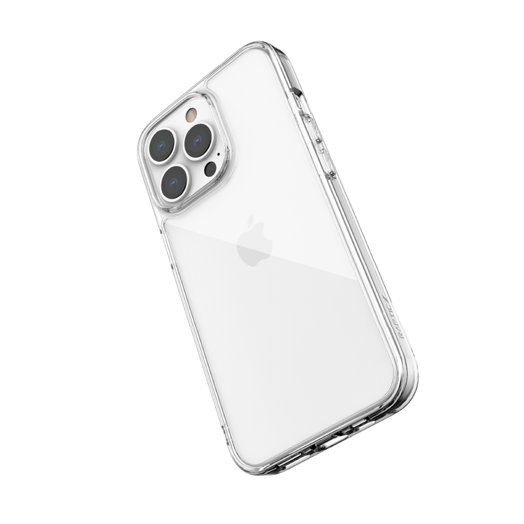 X-Doria Raptic Clearvue Case Compatible for iPhone 13 Pro Max (6.7") Anti-Scratch, Easy Access to All Ports, Military Drop Tested, Shock Absorbing Protection, Snap-on Installation Back Cover Suitable with Wireless Charging