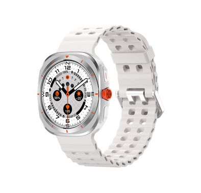 Green Lion Strive Smart Watch with 1.52" IPS Display, Bluetooth Version 5.3, IP65 Waterproof, 5 Days Working Time, Health Monitoring, Sport Modes, 150mAh Battery Capacity, Wireless Charging Type, 2-3 Hours Charging Time, LED Torch, Remote Capture - Silver