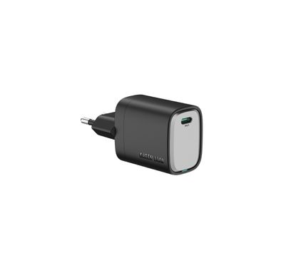 Green Lion Supra 33W GaN USB-C Wall Charger with EU 2-Pin Plug, PPS 33W, Charging Protection, Flame-Retardant PC Material, PD 30W Fast Charging - Black / Gray