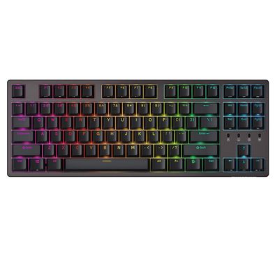 Durgod Taurus TKL Wireless Mechanical Gaming Keyboard  - Double Shot PBT NKRO (Cherry Red,Brown) - Space Purple