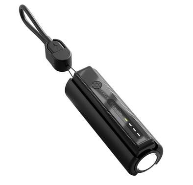 Levelo Nova Pro Power Bank with Flashlight, ABS+PC Materi...