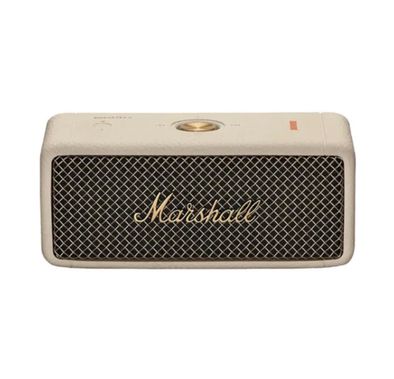 Marshall Emberton II Compact Portable Wireless Speaker, 30 Hours Working Time, Fast Charge (Type-C), Dustproof & Waterproof, 360° Sound, Full Range Drivers - Cream