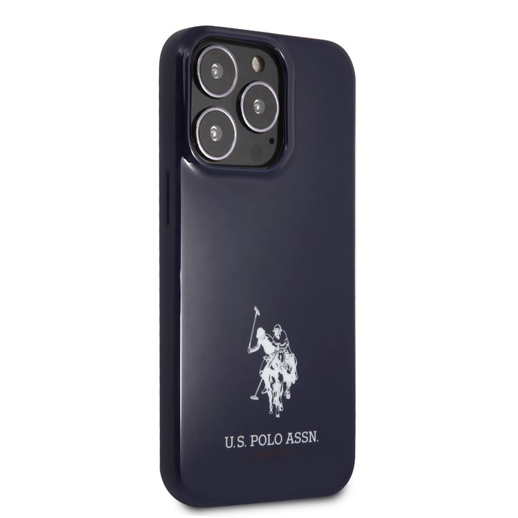 CG MOBILE U.S. Polo Assn. Full TPU Mini Horses Logo USPA Compatible for iPhone 13 Pro (6.1") Drop Resistant, Easy Access to All Ports, Anti-Scratch