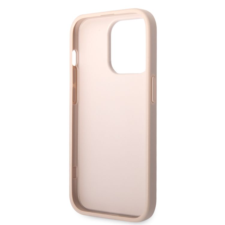 Guess PU Leather Case with 4G Metal Logo - Pink - iPhone 15 Pro Max