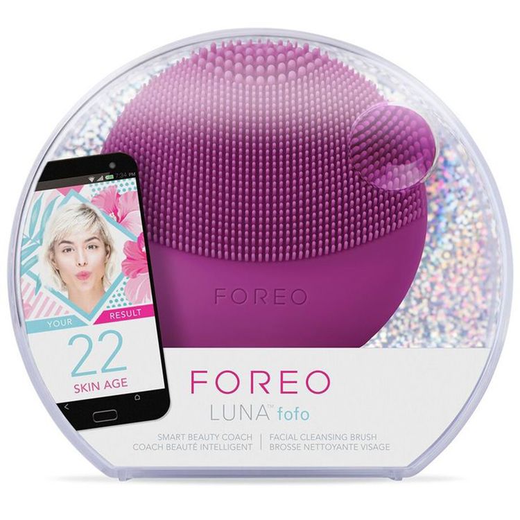Foreo Luna Fofo Smart Cleansing Massager & Skin Analyzer - Purple