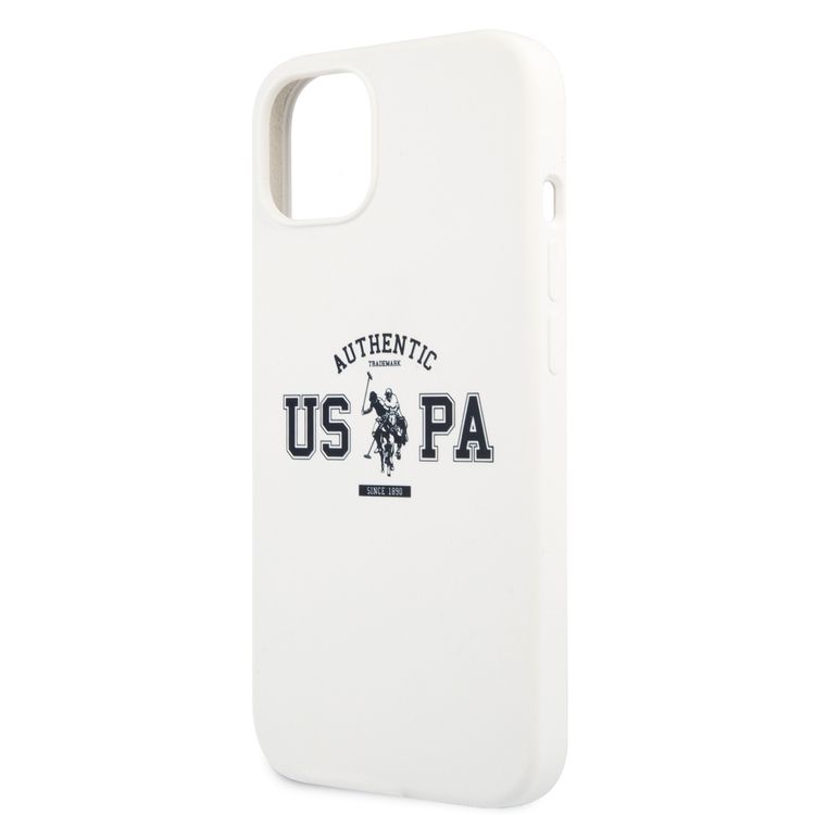 CG MOBILE U.S. Polo Assn. Liquid Silicone Authentic Logo Compatible for iPhone 13 (6.1")  Drop Resistant, Easy Access to All Ports, Anti-Scratch, & Shock Absorption Protective
