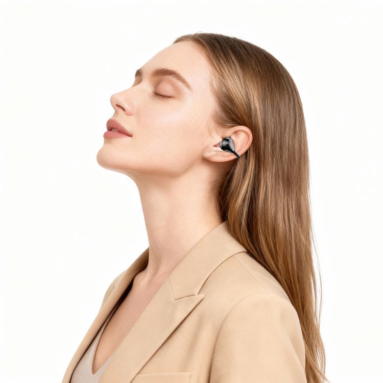 Green Lion Salvador Wireless Earbuds with Clip-On Design, Touch Control, USB-C Charging, Clear Voice Calls, Bluetooth Version 6.0, 2 Hours Charging Time, Up to 16 Hours Playtime, Secure Clip-On Fit - Gray