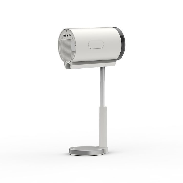 Porodo Lumos Smart HD Projector with Adjustable Telescopic Stand, 100" Ultra Wide Screen, Android 13, Remote Controller, 2.69" LCD Panel Size, ×1 HD Multimedia & ×1 USB-A & ×1 Audio Inerface, 50"-100" Projection Size, 1.2-4m Projection Distance, Cinematic Screen Viewing - White