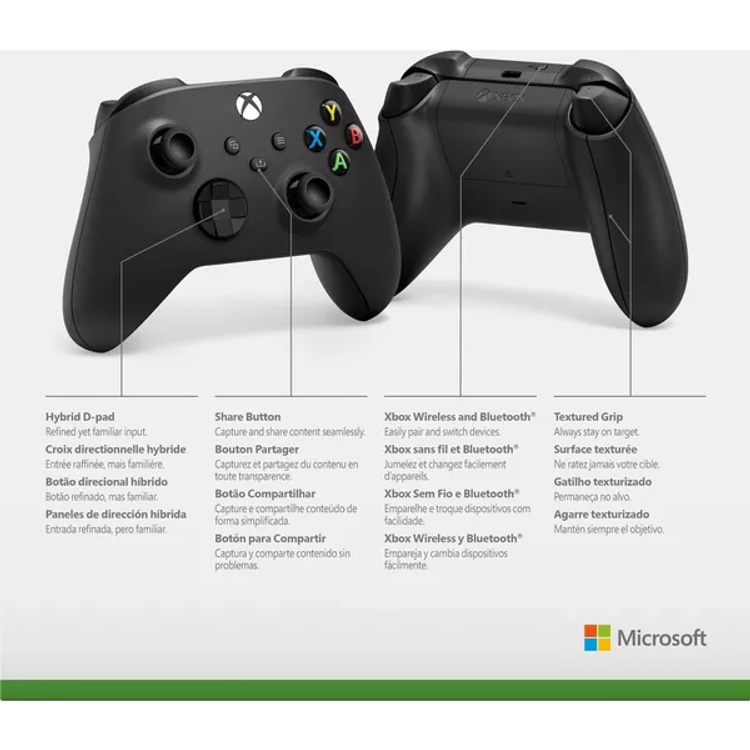 جهاز تحكم Xbox Series X|S باللون الأسود (إصدار الإمارات العربية المتحدة)