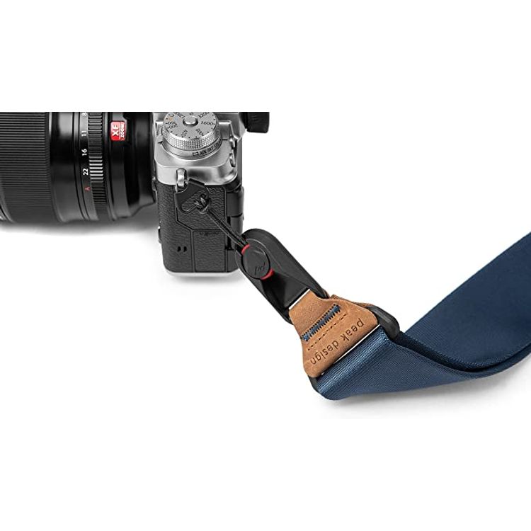 Peak Design SL-MN-3 midnight Slide Camera Strap, nylon webbing, strong, removable anchor connectors - Midnight Blue