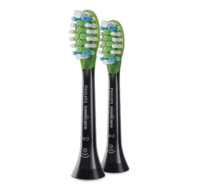 Philips Sonicare W3 Premium Standard Toothbrush Heads - Black
