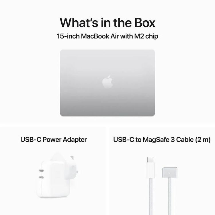Apple MacBook Air 15-inch M2 chip 8GB 256GB (English) - Silver