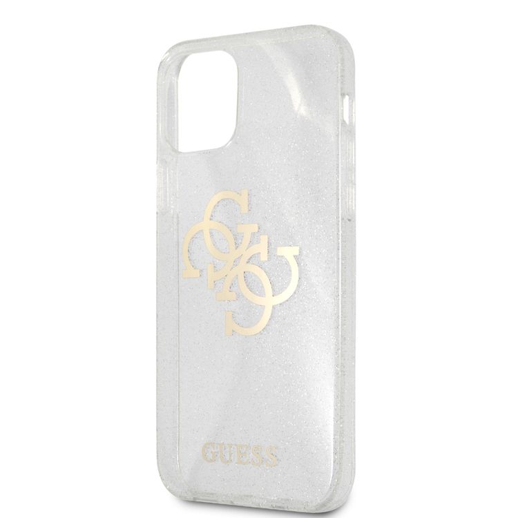 Karl Lagerfeld TPU Choupette Glitter Transparent Hard Case for Apple iPhone 12 / 12 Pro (6.1") - Clear