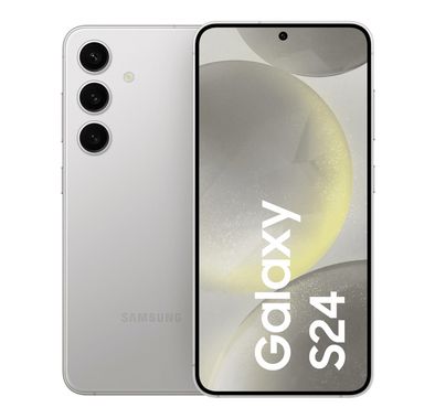 Samsung Galaxy S24 Smartphone with 5G Network Technology, 6.2" Dynamic AMOLED 2x Display, 8GB RAM, 128GB Capacity, 50MP Camera Resolution, Deca-Core Processor, Dual eSim, Long-lasting Battery - Marble Gray