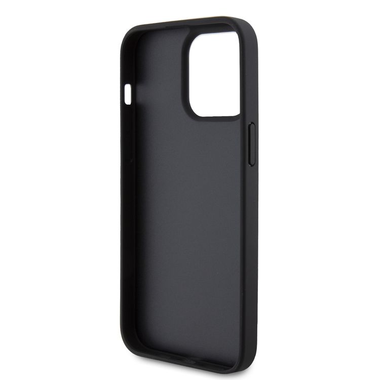U.S.Polo Assn. PU Leather Mesh Pattern DH Case for iPhone 15 Series - Black - iPhone 15 Pro