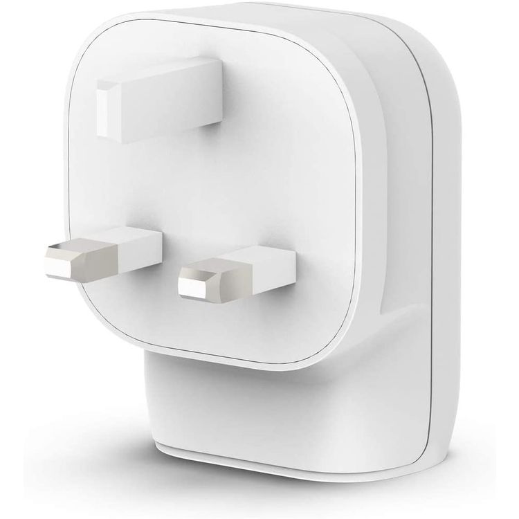 USB C Charger Belkin WCB004myWH Boost Charge PD 18W USB-C + 12W USB-A - White