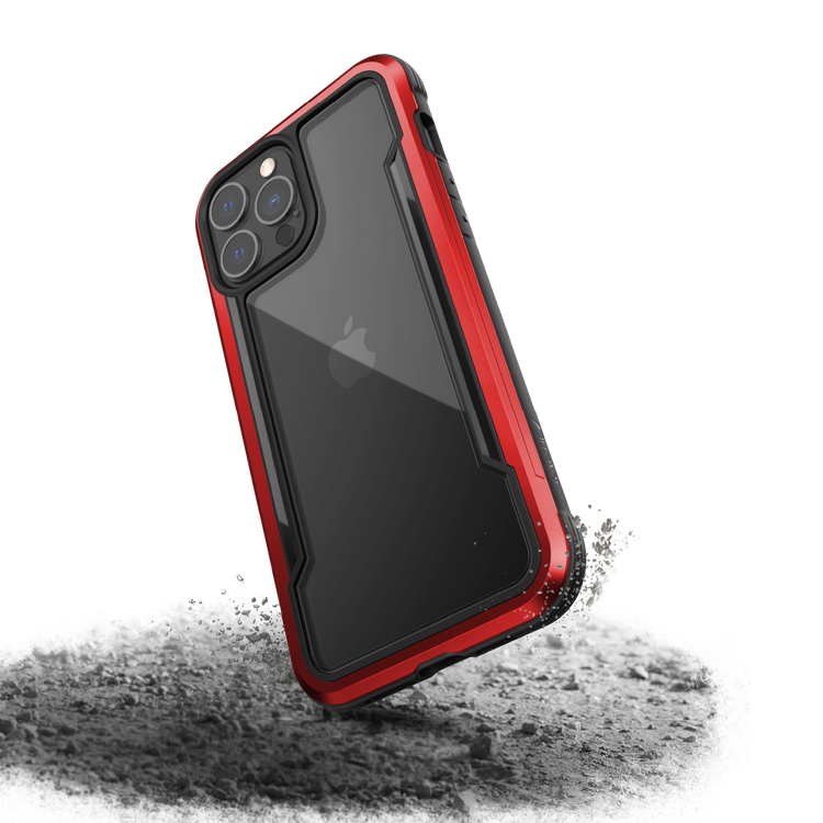 X-Doria Raptic Shield Pro Case with Sleek Design Compatible for iPhone 13 Pro Max (6.7") Durable Aluminum Frame, Easy Access to All Ports, 10ft Drop Tested, Shock Absorbing Protection Back Cover Suitable with Wireless Charging