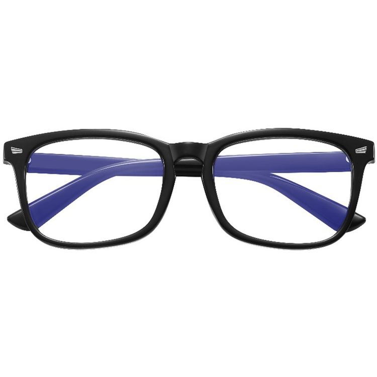 Green Lion Optix Anti-Blue Light Eyewear with Anti-Digital Eye Fatigue, 53mm Lens Width, Anti-Glare Coating, Night-Time Comfort, 19mm Bridge Width, UV400 Protection, 135mm Temple Width, Eye Strain Reduction - Black